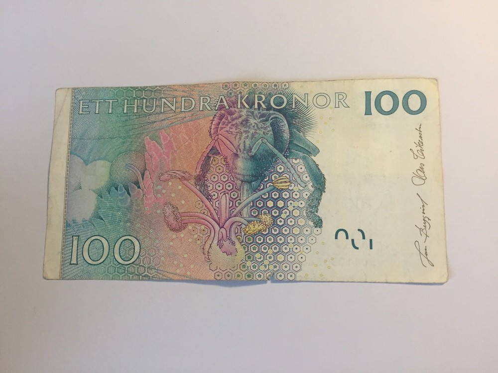 Ticket Sweden 100 Kronor