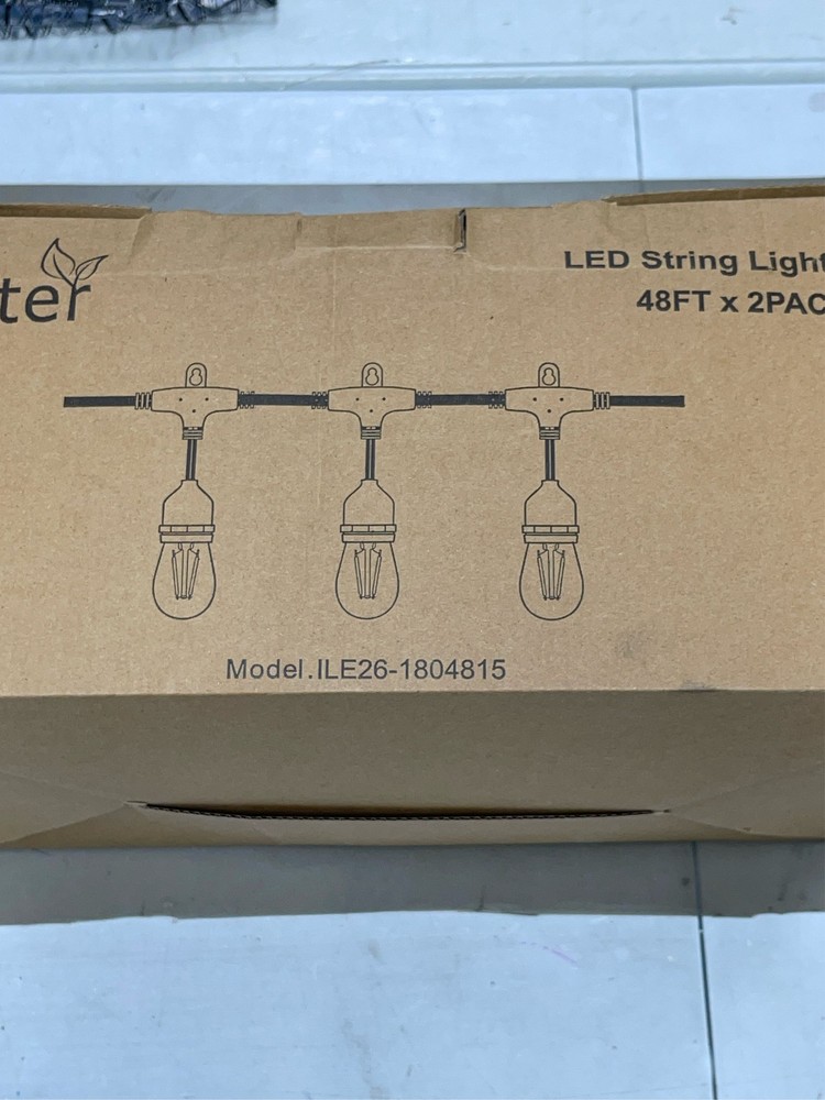 Svater 96 FT Outdoor String Lights 2W, Patio Light for Outside with 32 Antique S