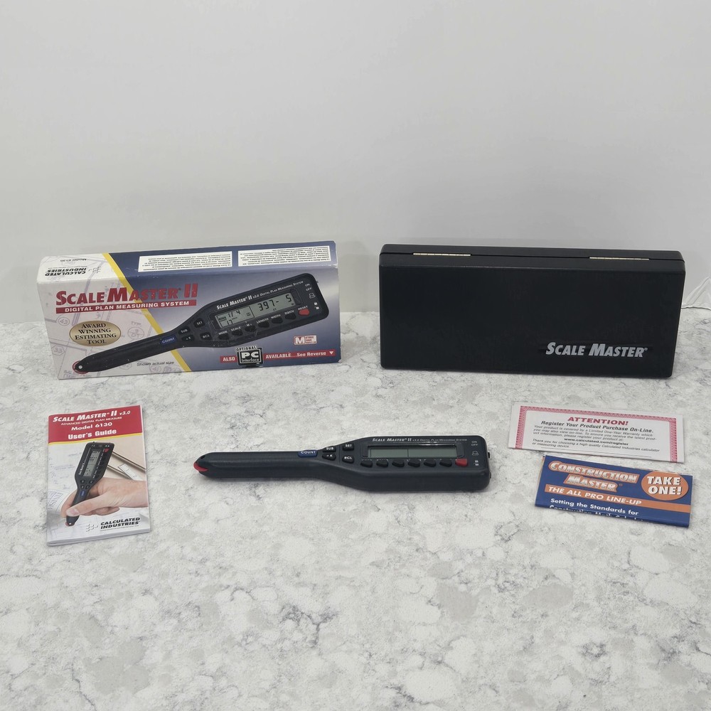 Scale Master II v3.0 6130 Digital Plan Measuring System w/ Case Needs Batteries