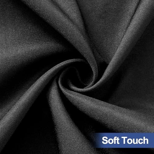Rectangle Table Cloth Cover, Waterproof 72" x 30" (Rectangular) 1 Black