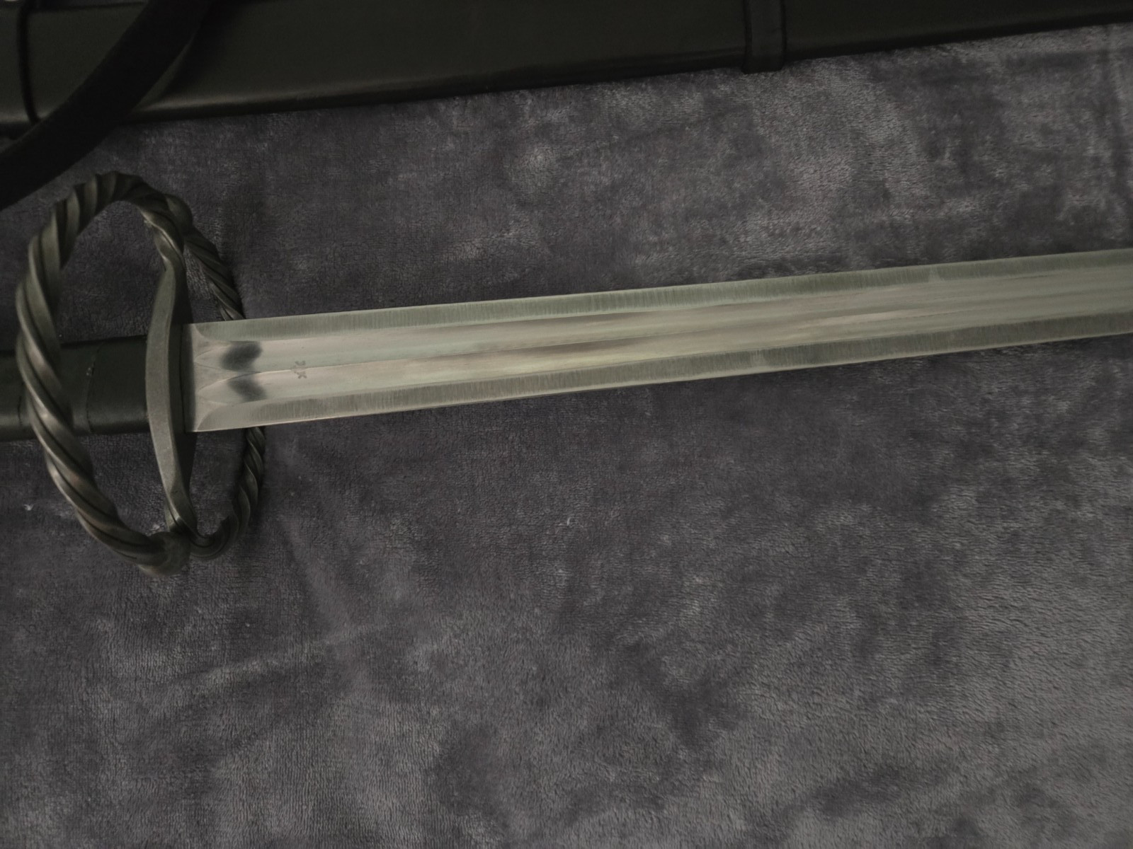 Fabri Armorum Longsword KATZBALGER Bastard Sword Black scabbard belt 120cm Blunt