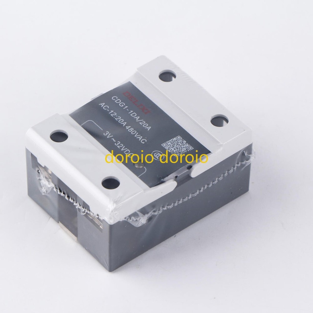 For DELIXI CDG1-1DA/20A SSR 20A 480VAC Solid State Relay Input 3V~32VDC