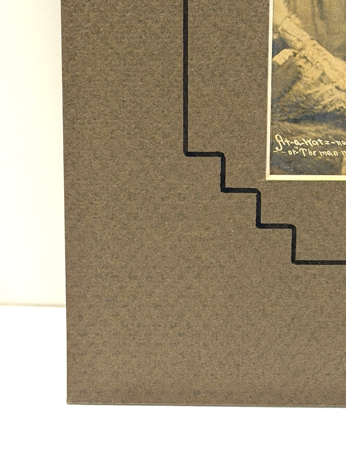 Antique Native American Indian Photograph of Chief Wah-Shun-Gah of Kaw Nation