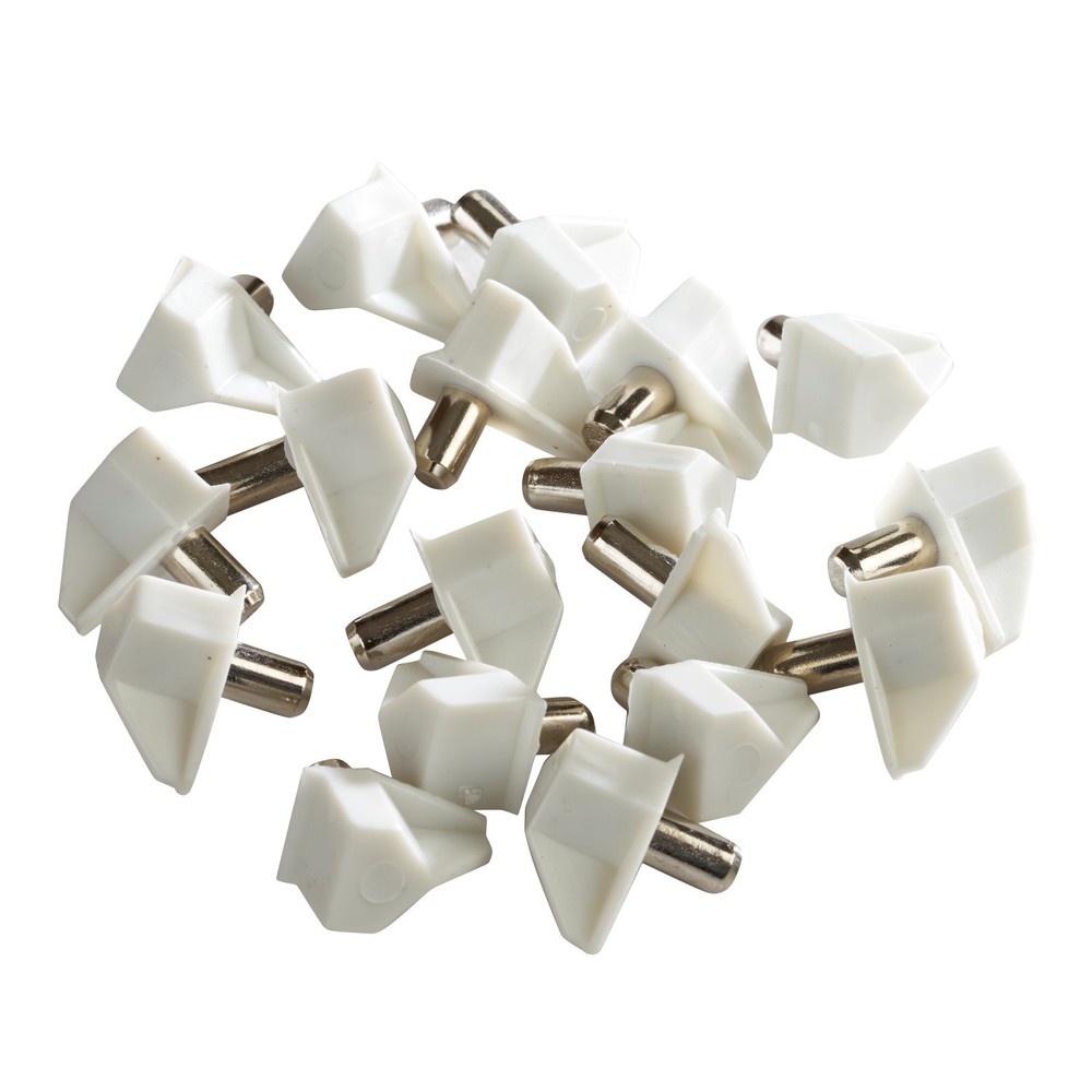 Rok Hardware Shelf Support 5mm Pin, White