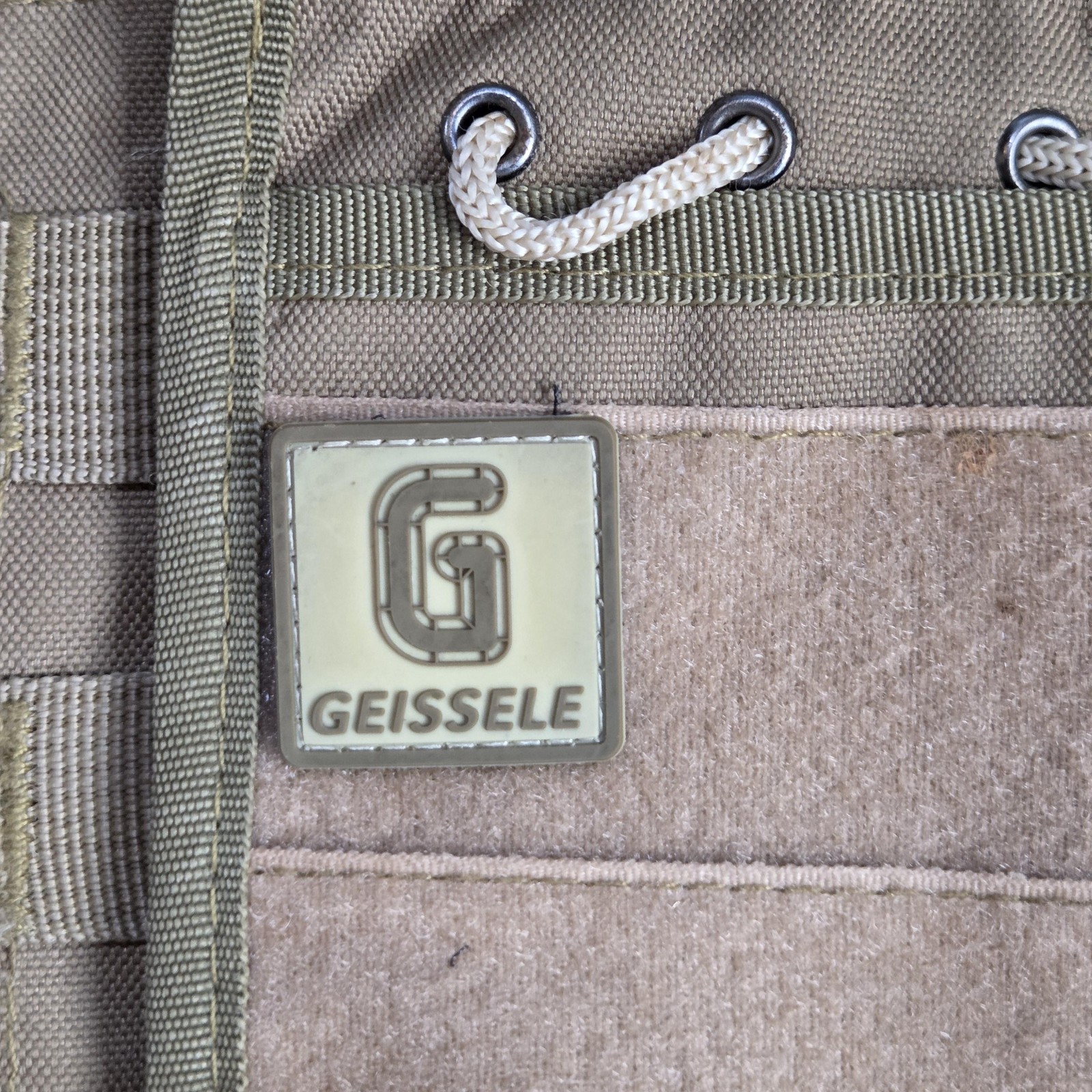 Geissele Tactical Plate Carrier Vest Brown Nylon MOLLE Pouches Hunting Mens