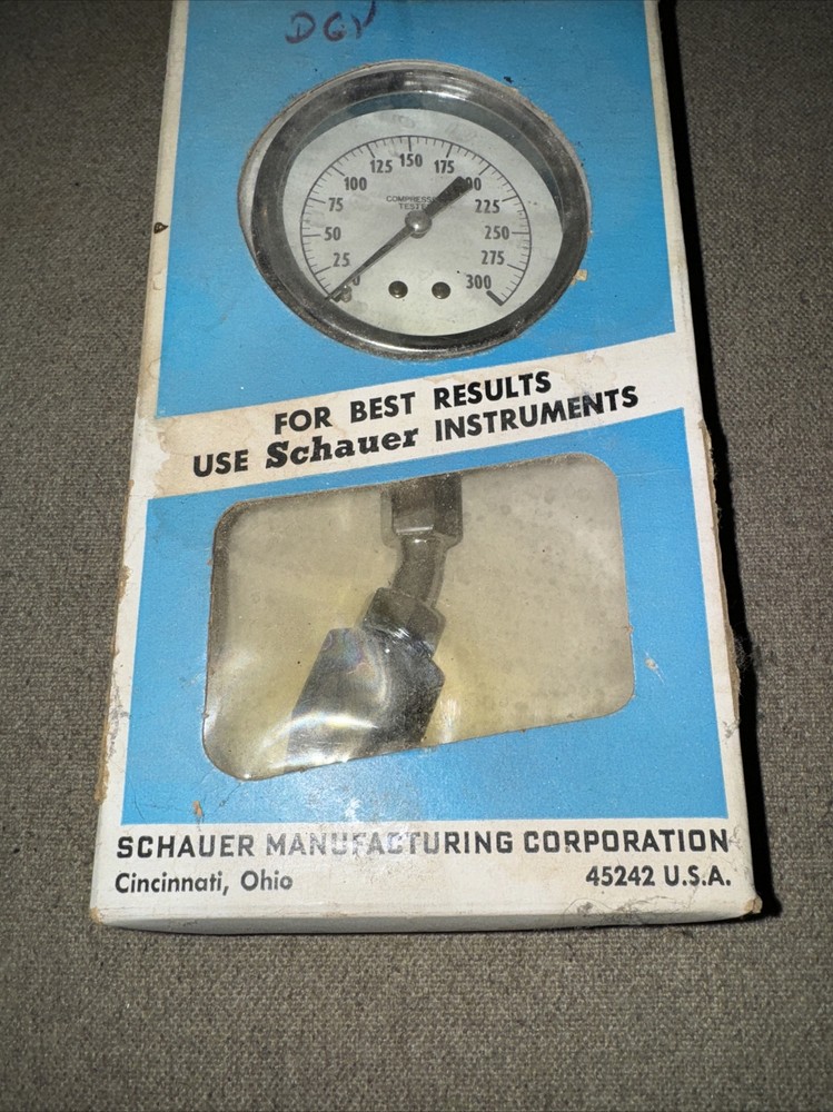 Vintage Schauer Compression Tester Model A8020