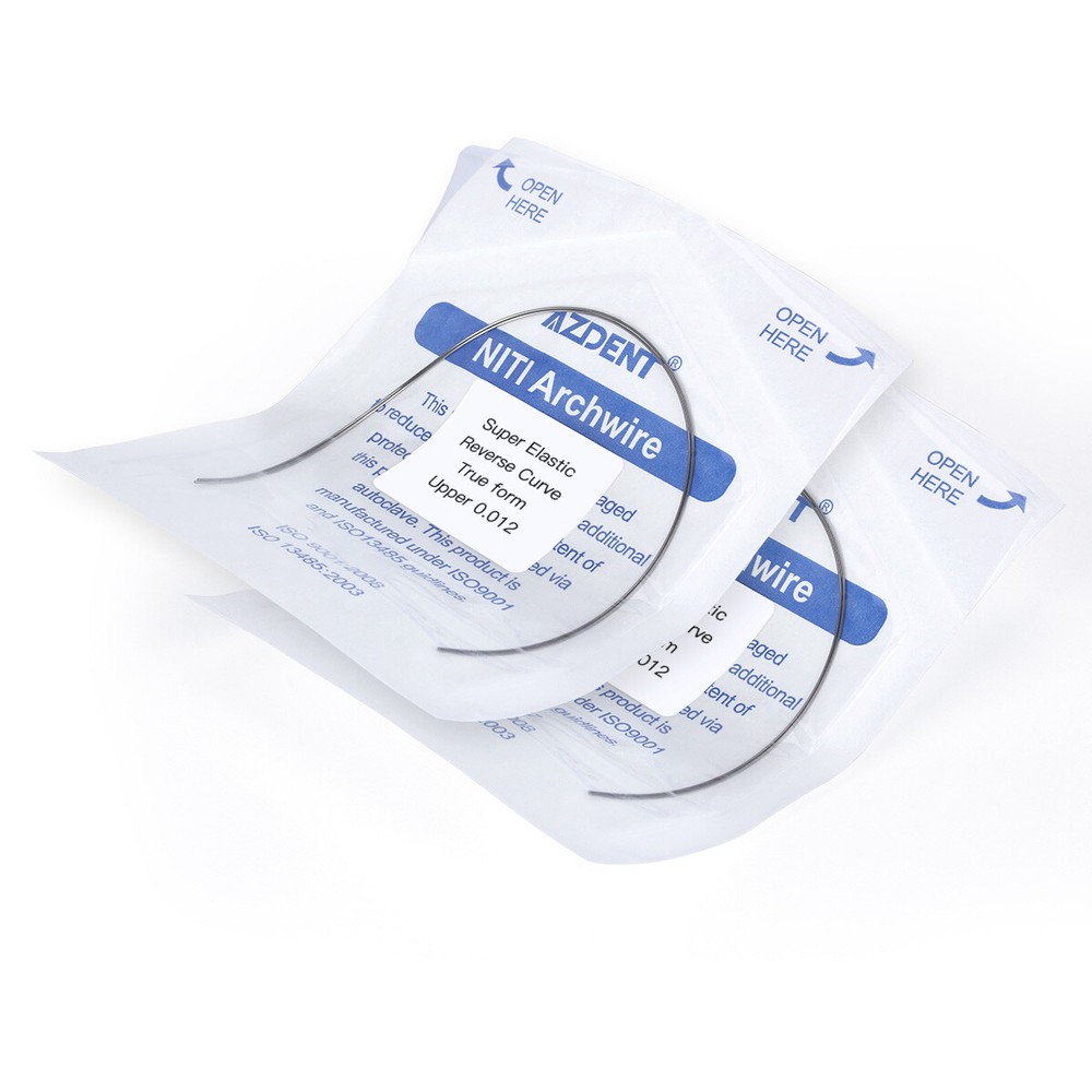 Dental Ortho Super Elastic Arch Wire NITI Reverse Curve Round/Rectangular True