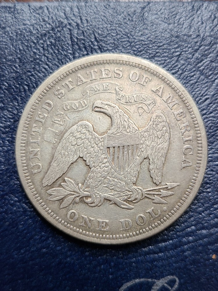 1870 Seated Liberty Dollar Fine