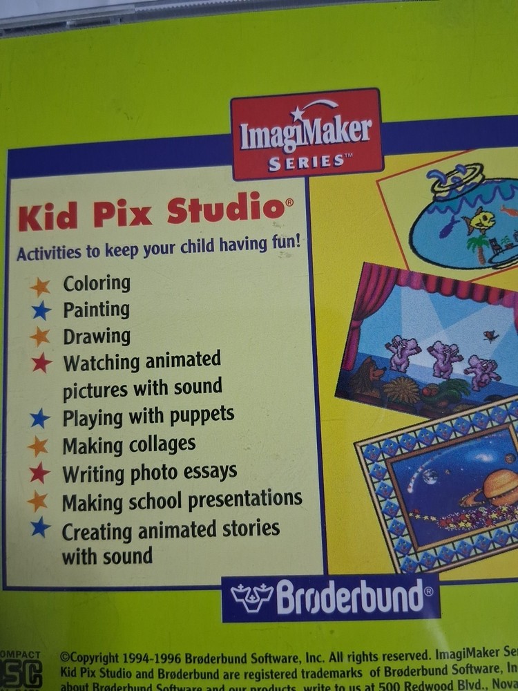 KID PIX Studio Big Box - Image Maker Edition - Rare!