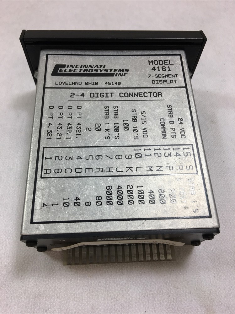 Cincinnati Electrosystems Model 4161 Digitswitch Assembly