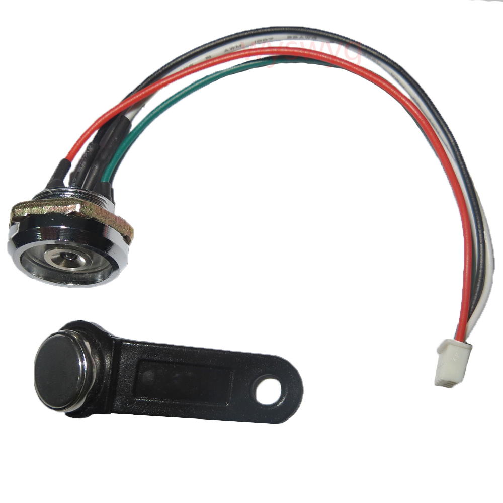 iButton DS1990A DS9092 TM Tag Reader Probe Contact Socket Metal Connector w/ LED