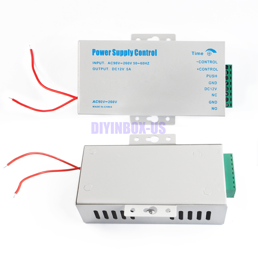 Door Access Power Supply for Entry Exit Control System Electric Lock 60W 12V 5A