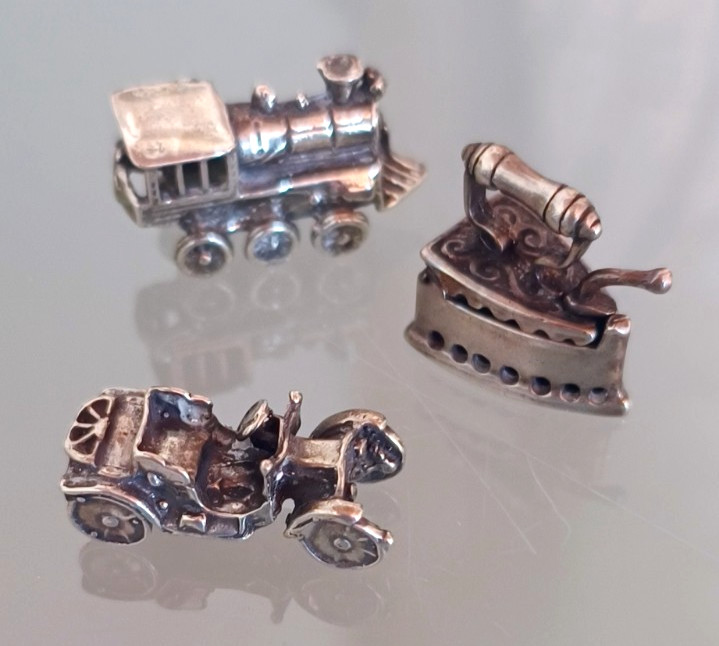 SILVER 800 Miniature Lot 3 Pieces