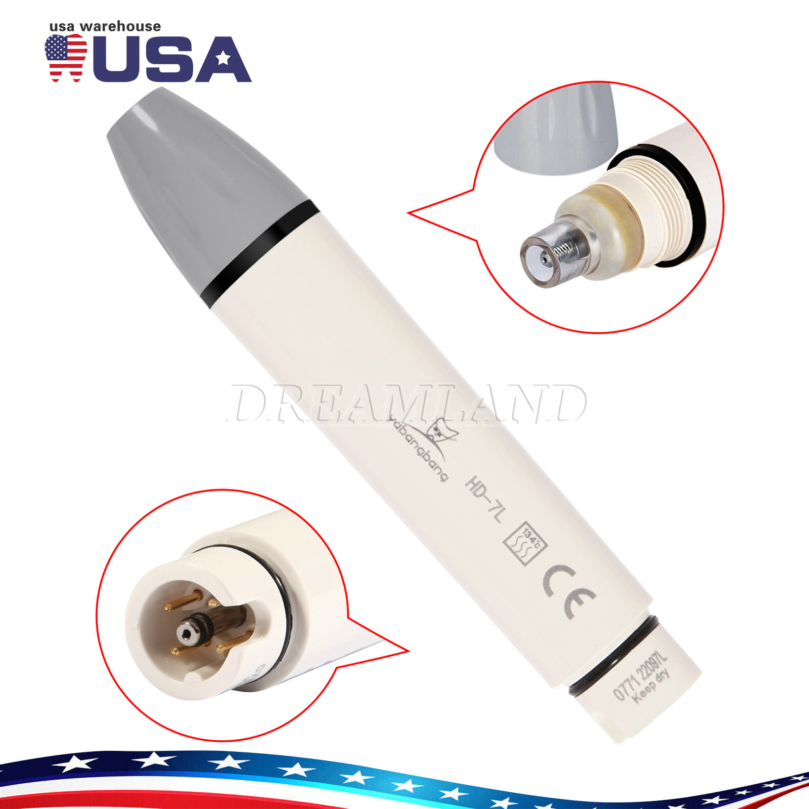 Dental Scaler Handpiece HD-7L for Ultrasonic Scaler DTE D5 D7 LED