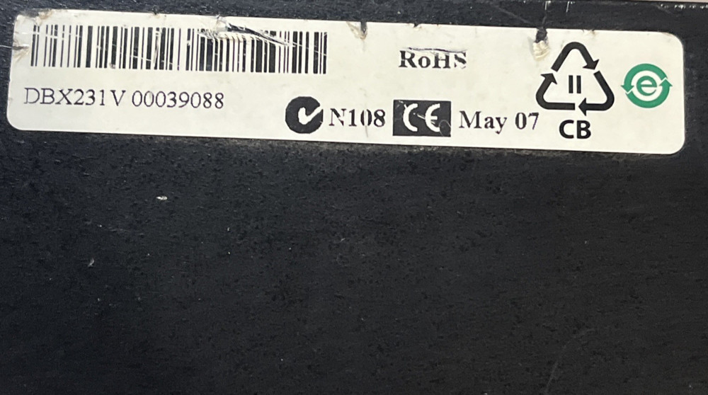 DBX 231 GRAPHIC EQUALIZER