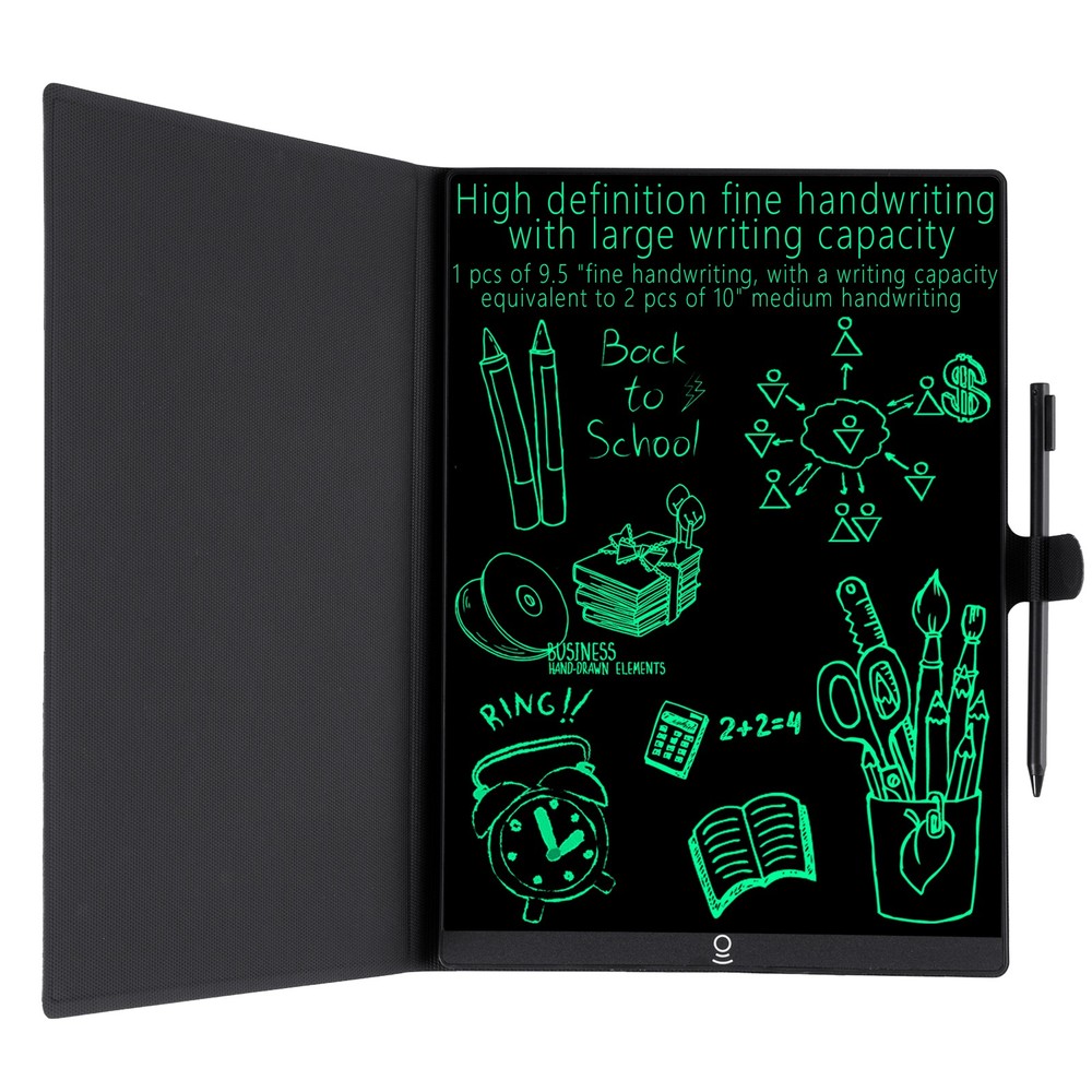 9.5" LCD Writing Tablet Full Screen Drawing Board Reusable Digital Notepad Study