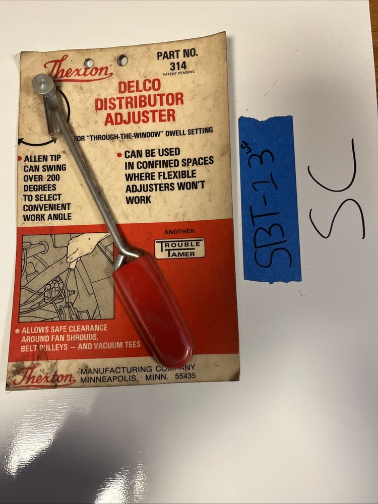 Thexton Delco Distributor Adjuster Tool 314 Vintage Ignition Timing Engine Use