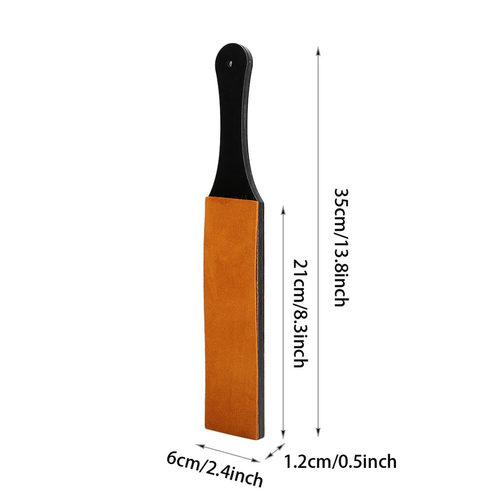 (Large Size)Double-Sided Leather Sharpening Strop Knife Blade Sharpener JFF