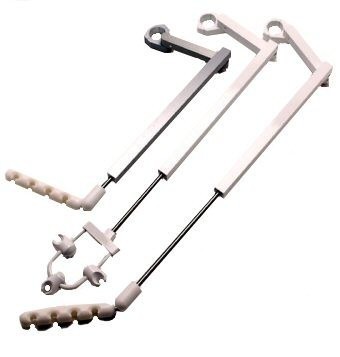 DCI Telescoping Arm w/4 Position Holder, White