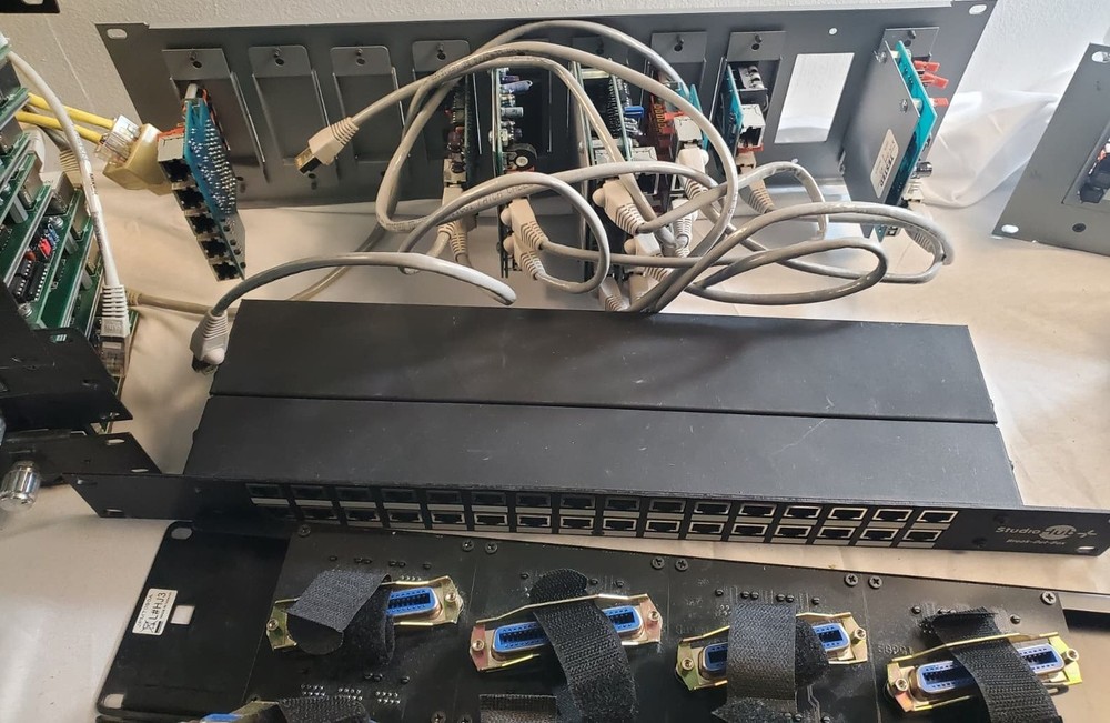 StudioHub Broadcast Audio System Lot Tested Rack Units Panels Modules CAT5