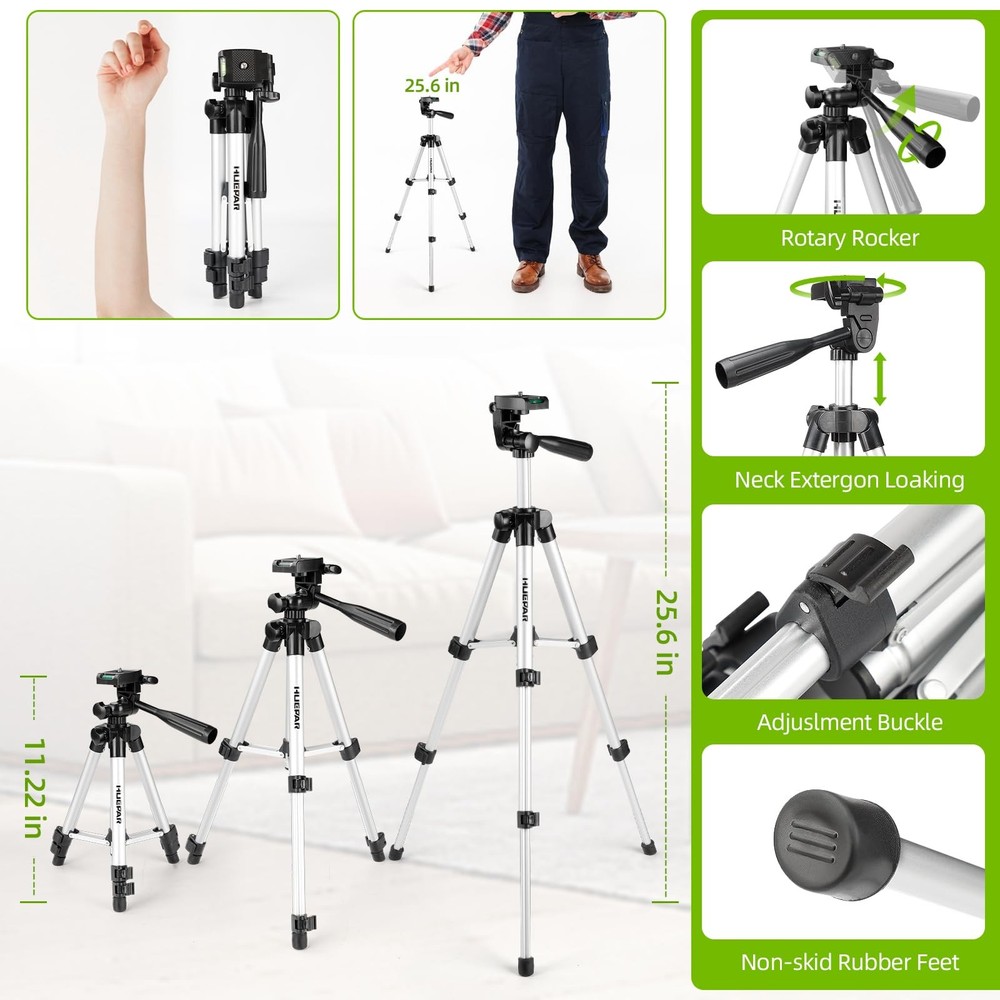 Self-Leveling Green Laser Level with Tripod for Home Renovation Projects