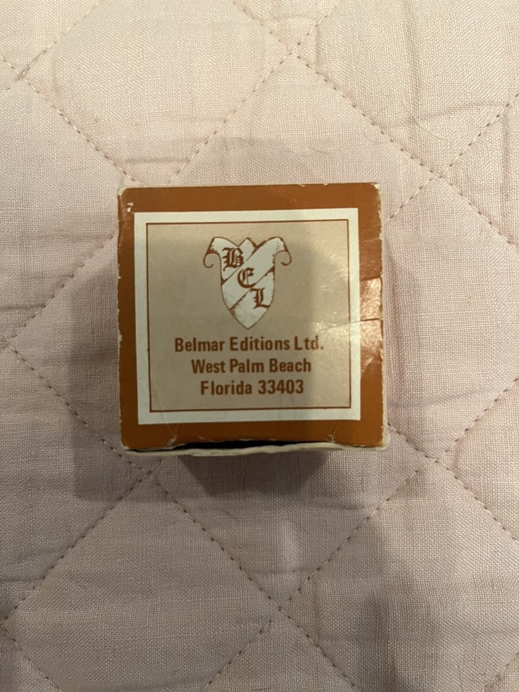 Belmont collector Thimble With The Original Box