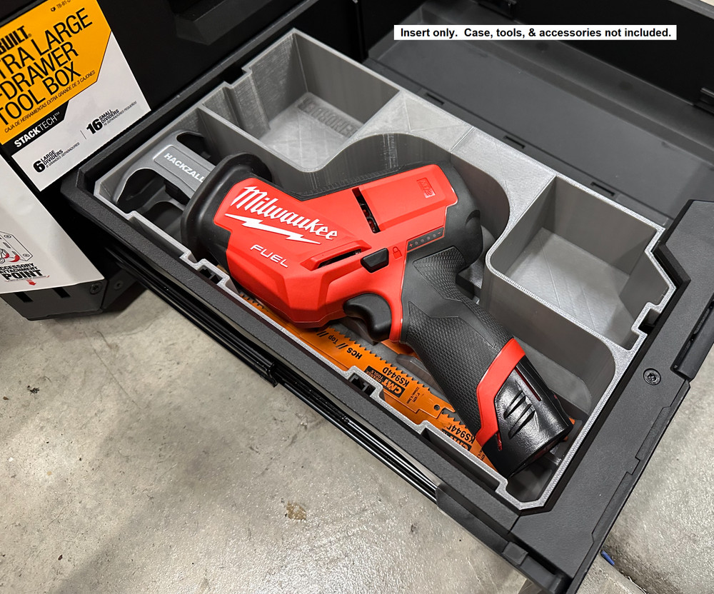 Milwaukee M12 Hackzal Insert for Toughbuilt Stacktech Drawer (Insert Only)