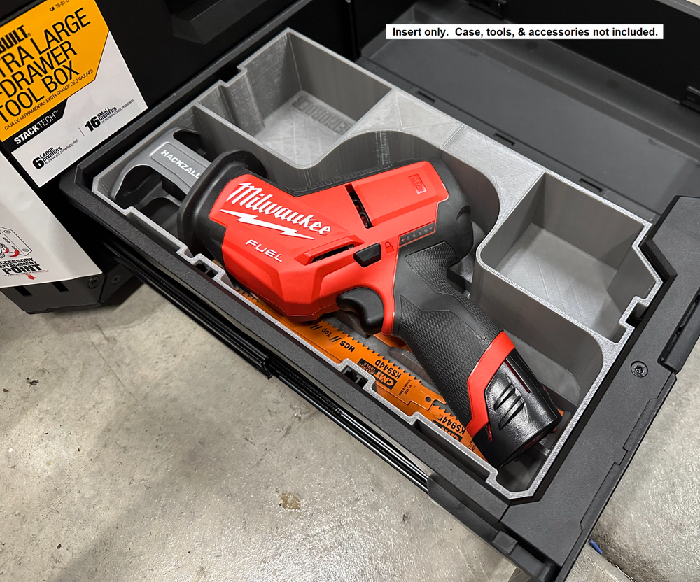 Milwaukee M12 Hackzal Insert for Toughbuilt Stacktech Drawer (Insert Only)