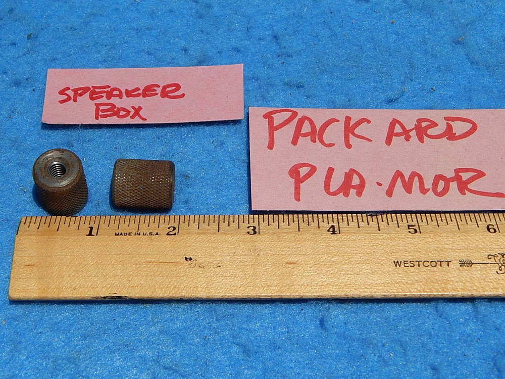 1946 Packard Plamor Cabinet Speaker Box Thumb Nuts - 2 each