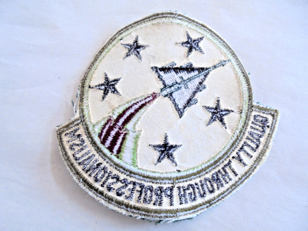 Vintage USAF Air Force Quality Through Professionalism Squadron Cut Edge Patch