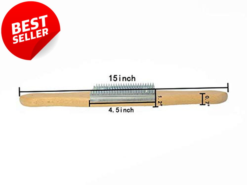 15" Buffing Wheel Rake Cleaning Tool Compound Remover Heavy Duty - US