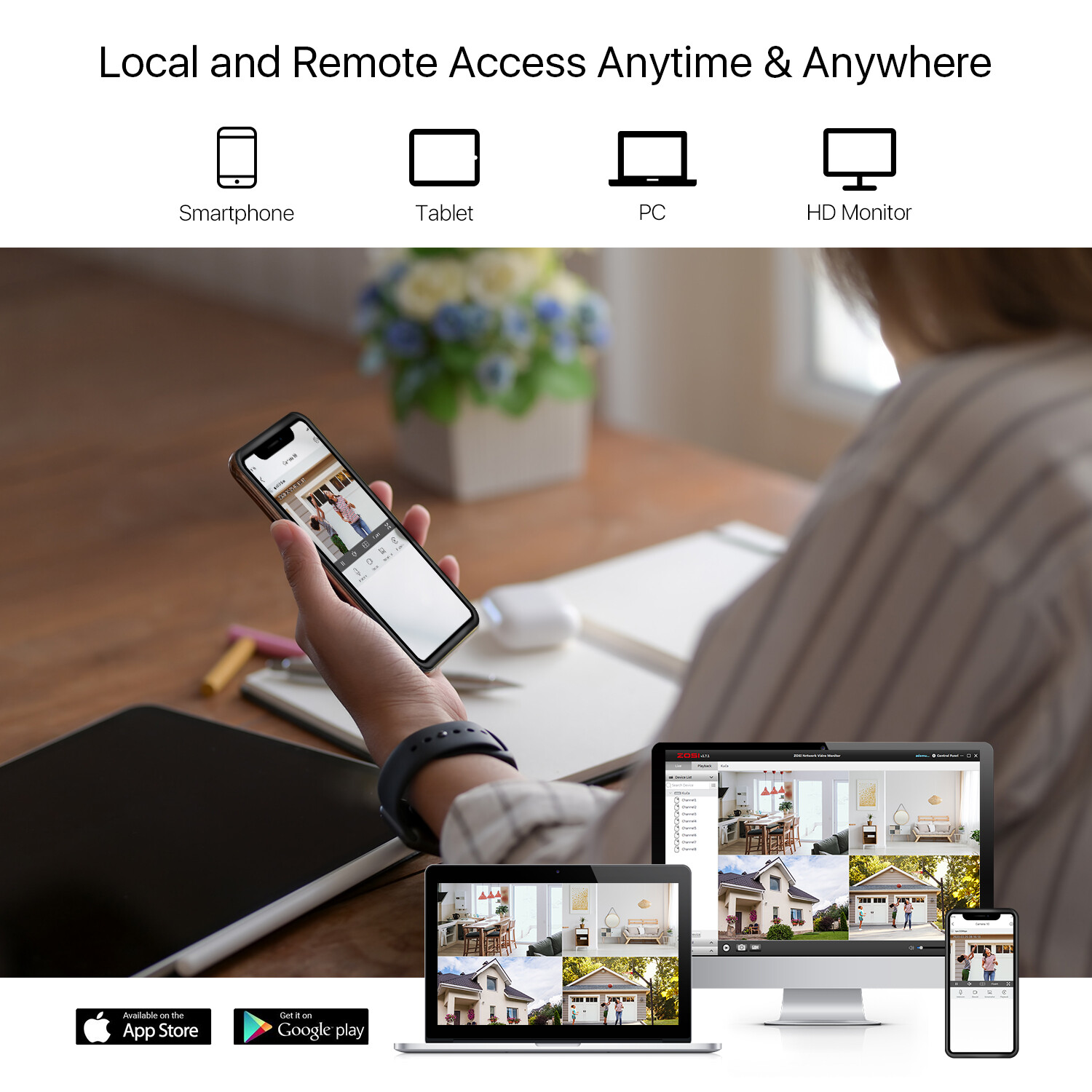 ZOSI 16CH 5mp lite Surveillance Security Camera System HDMI DVR 1080P Outdoor