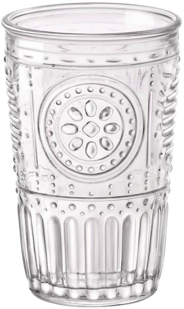Bormioli Rocco Italian Romantic 10.25 Ounce Water Glasses, Set of 6 - Clear