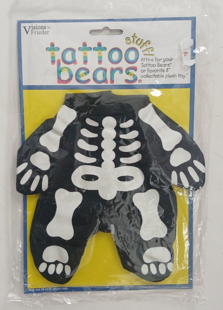 Tattoo Bears Bones Costume - X-ray NEW/ Sealed