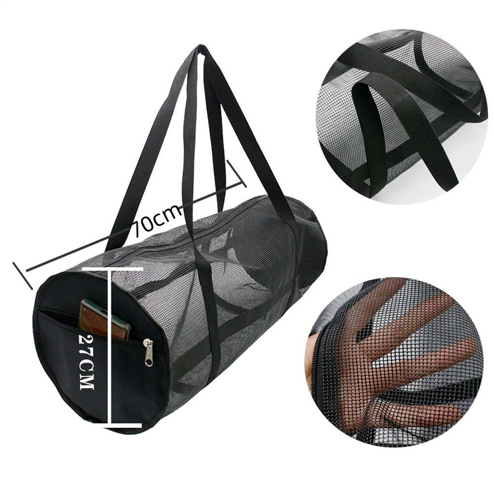 Collapsible Mesh Duffle Bag for Dive Equipment with Shoulder Strap