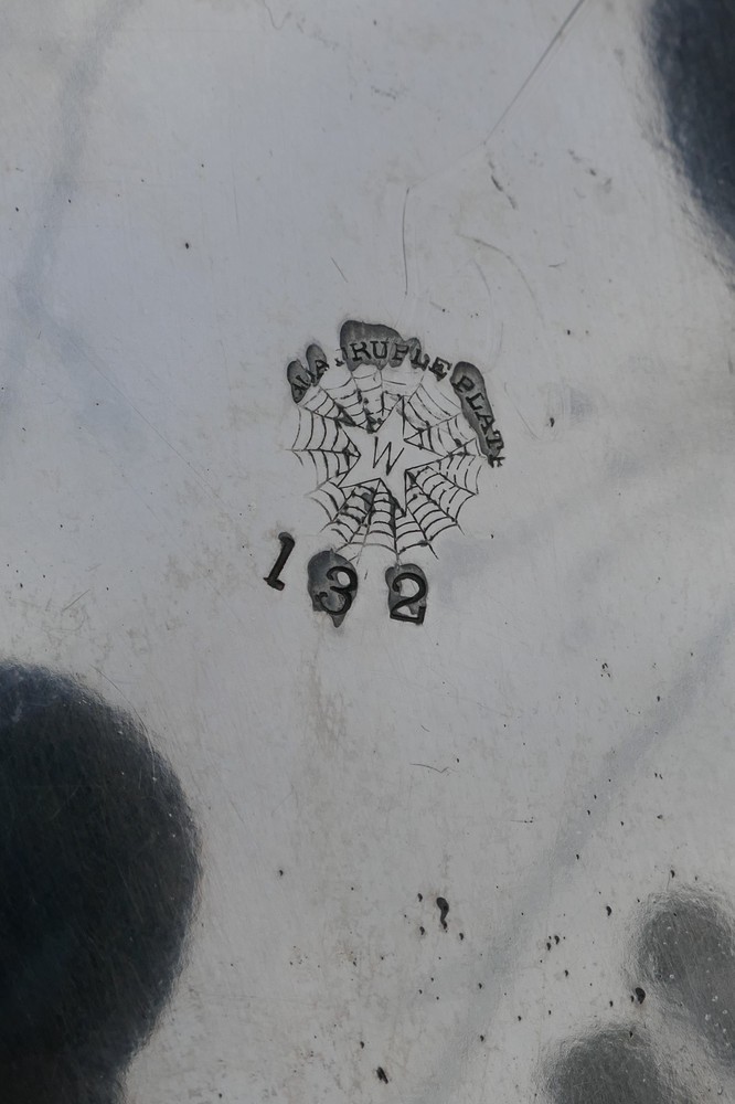 Antique E. G Webster & Son Raised Relief "Remembrance" Cold Water / Milk Pitcher