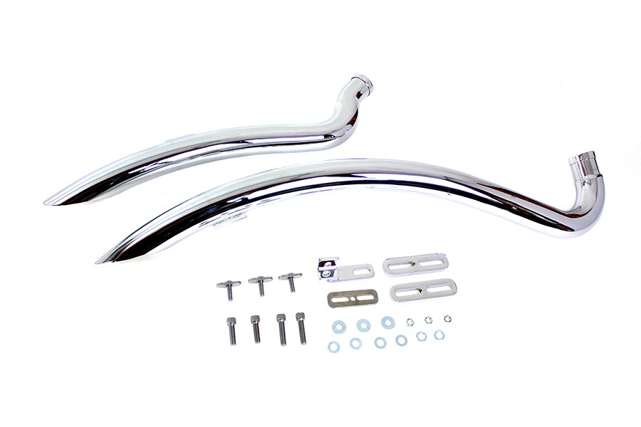 Curved Radius Exhaust Header Set fits Harley Davidson