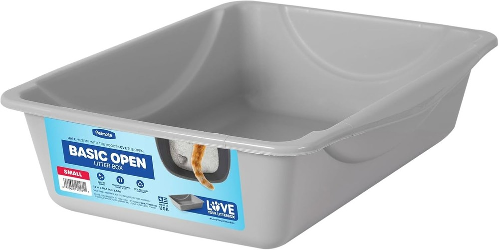 Litter Pan, Blue/Gray, Small,