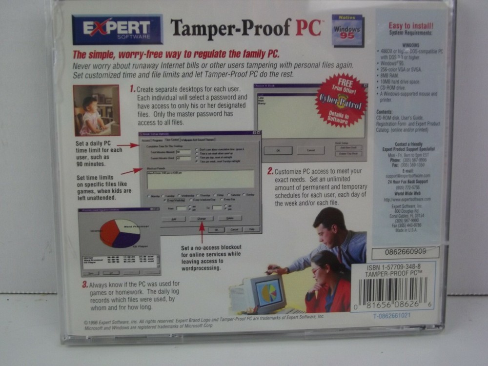 VTG New Expert Software Tamper Proof PC Regulate the Family PC
