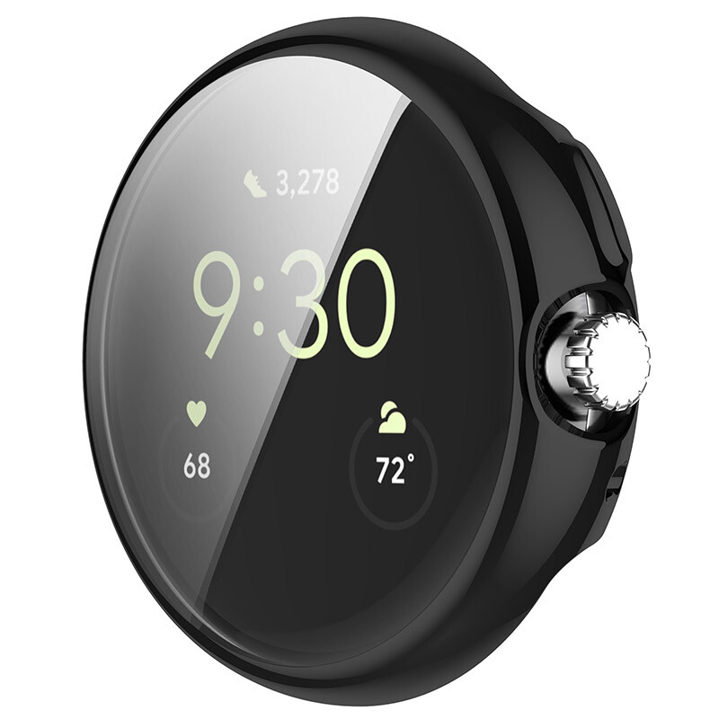For Google Pixel Watch 2 Soft TPU Full Protection Screen Protector Case Cover