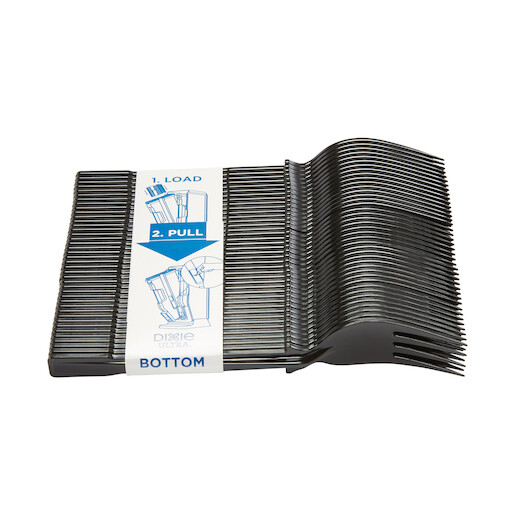 Dixie Ultra Dussf5 Polystyrene Fork Refill, Black, 960/Carton