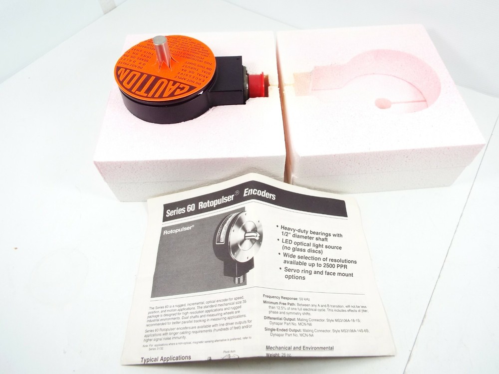DYNAPAR CONTROLS M050160 62-AAEF-0500-A0 ENCODER NEW FACTORY BOX.