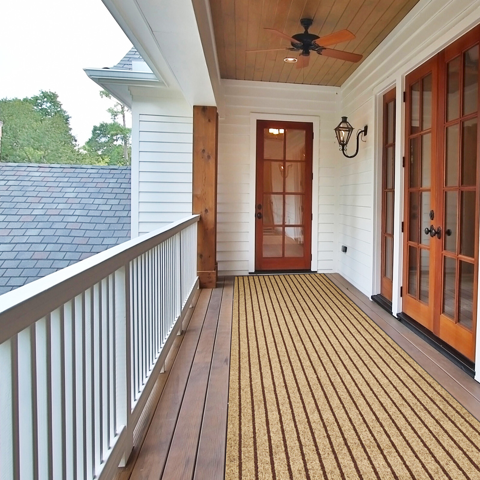 Entryway Runner Rug Indoor Outdoor - Extra Long Hall Rugs Runners Non Slip Brown