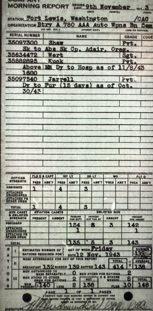 WW2 Dog Tag Army 780th Anti Aircraft Artillery Automatic Weapons Battalion (5