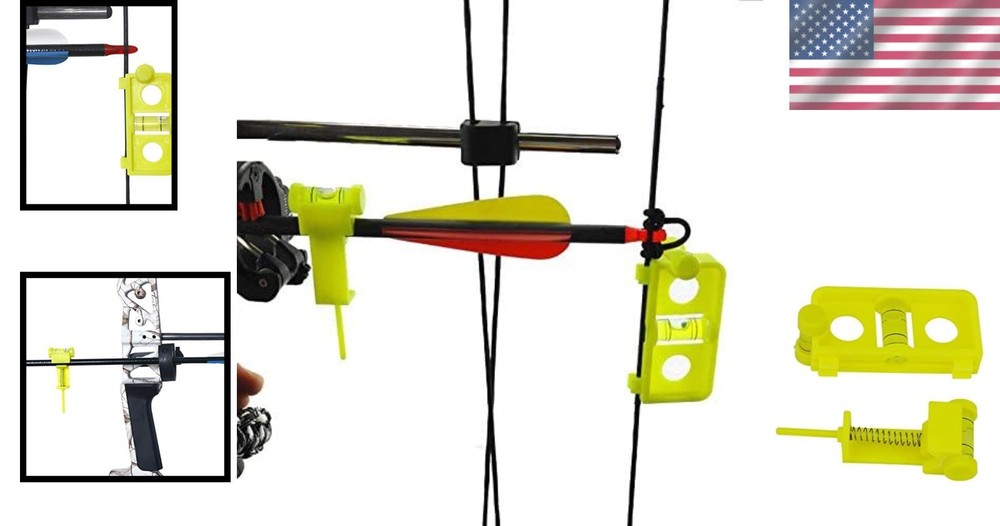 Manual Archery String Level for Hunters - Perfect Nock Alignment, 68mm x 35mm