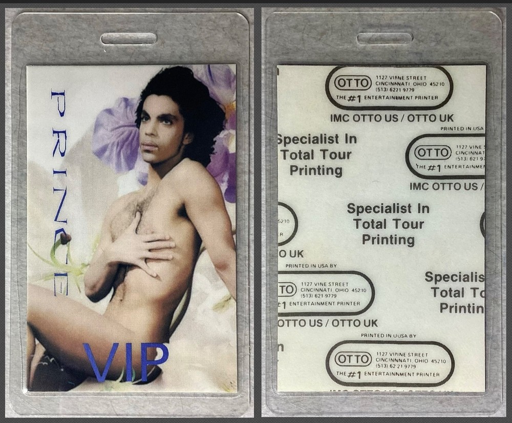 👑Very Nice authentic 1988 PRINCE “Lovesexy” VIP laminate pass - Free Shipping!