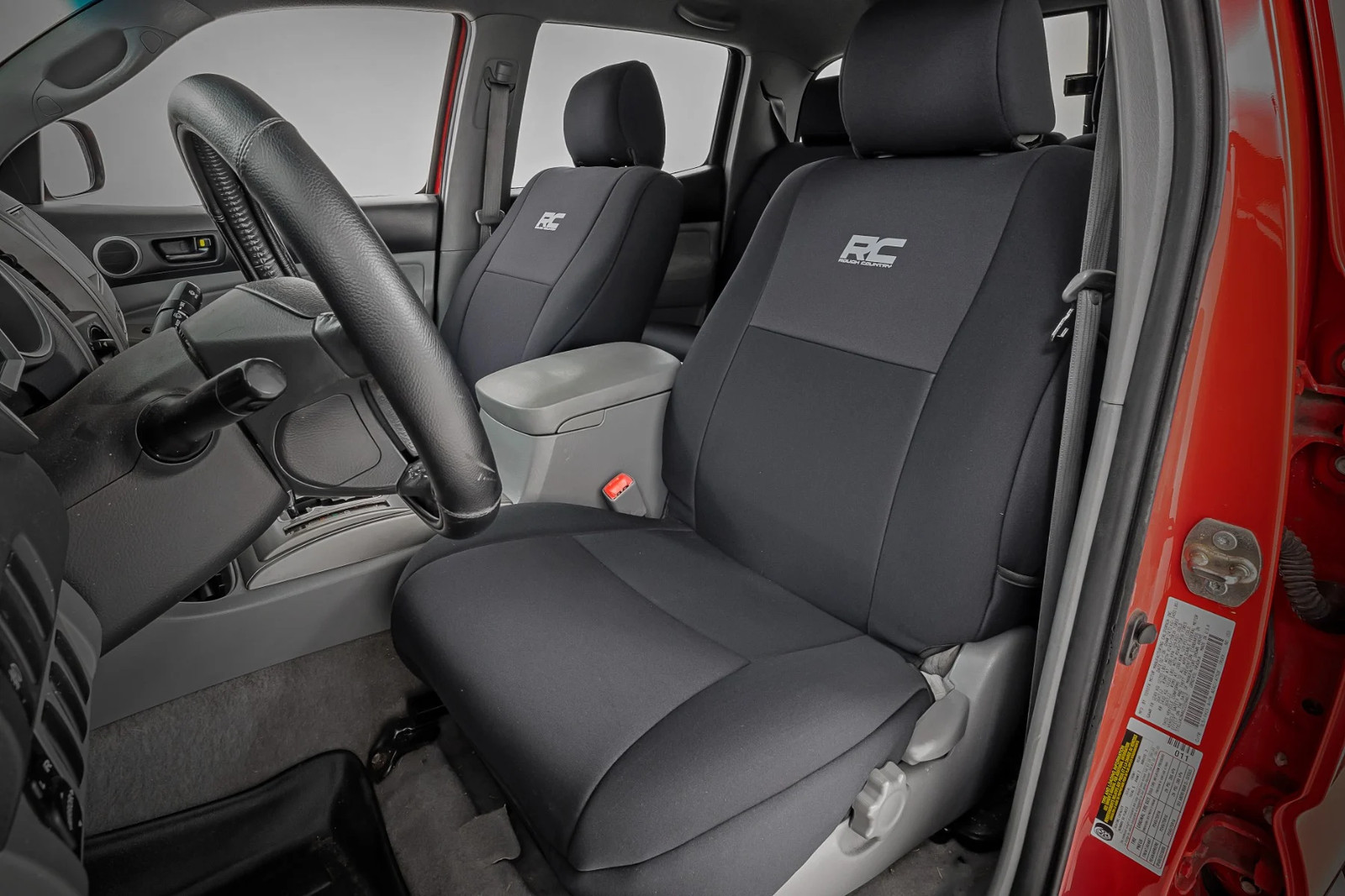 Rough Country Neoprene Seat Cover Set for 2005-2015 Toyota Tacoma - 91052