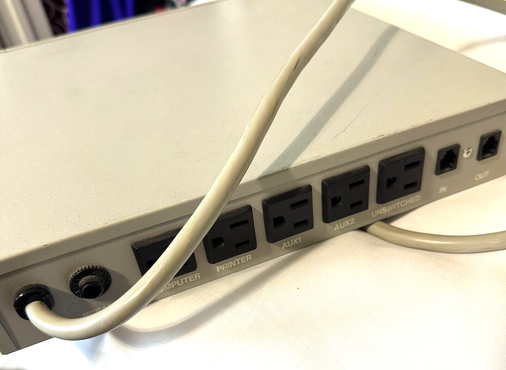 Vintage 90s Interex Computer Power Switch Controller Surge Suppressor Working