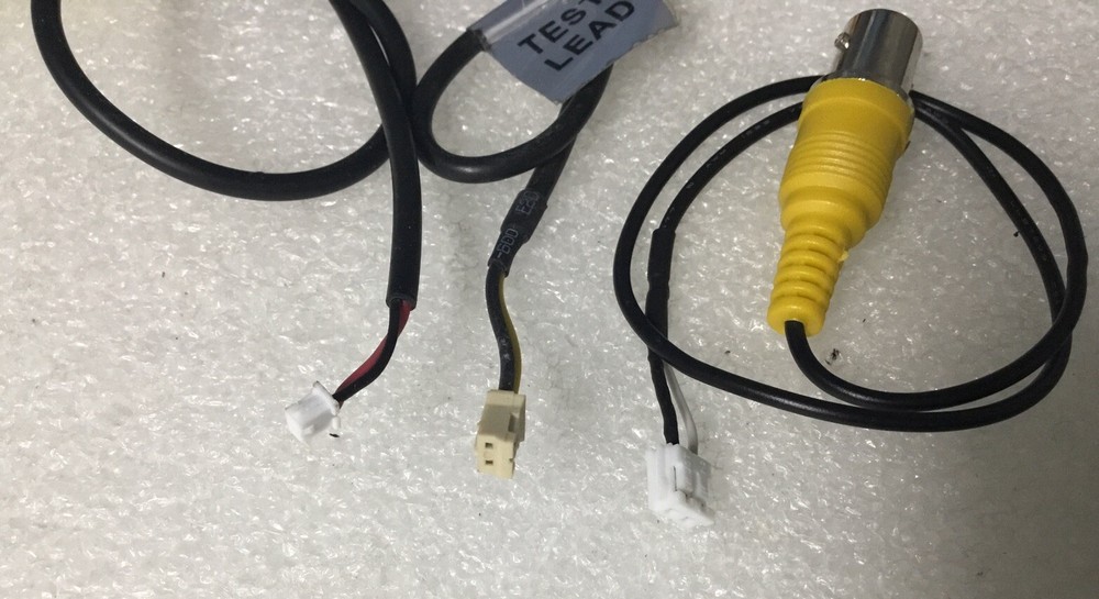 TEST LEAD for Surveillance CCTV Security Camera, 3 Different Size / Plugs + Key