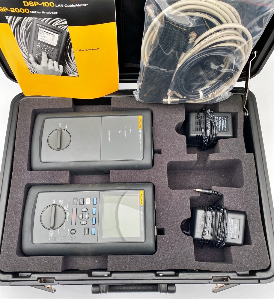Fluke DSP-2000 Digital LAN Cable Analyzer & DSP-2000SR Smart Remote (READ)